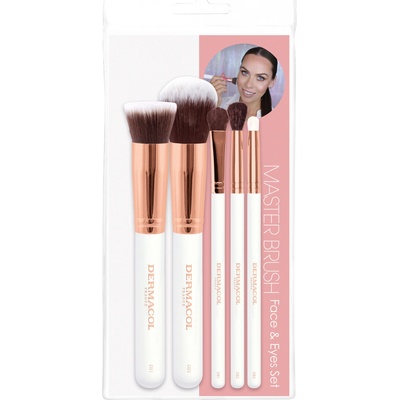 Dermacol Accessories Master Brush by Petra Lovely Hair sada štetcov Rose Gold