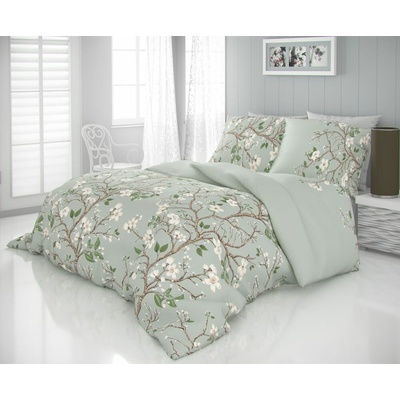 Kvalitex Satén povlečení Luxury Collection JAR zelené 200x200 2x70x90