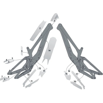 Ochrana rámu kit Syncros Frame Protection kit Ransom Carbon