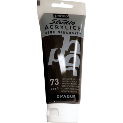 Pébéo Acrylic Paint АКРИЛНА боя Ivory Black Hue 100 ml 1 бр (837073)