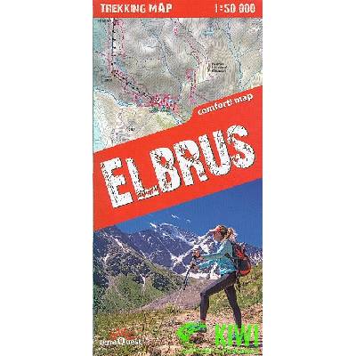 terraQuest Trekking Map Elbrus terraQuestSheet map