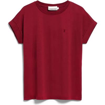Armedangels Дамска тениска ARMEDANGELS Women's Idaa Logo T-shirt - Velvet Red - размер XS (116-6799-4911)