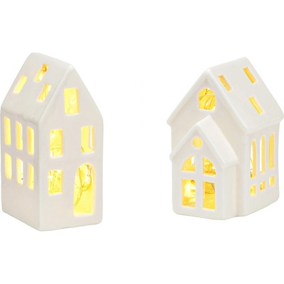 Textilomanie Keramický domček SMALL HOUSE biely - rôzne varianty