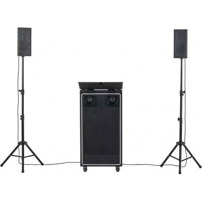 Stage systém pro DJ AKAI DJ POWER PRO BT AUX In USB reproduktory 1"+6 5"+15" 5"x2 MP3 WMA LCD displej LED světelné efekty 650 W RMS