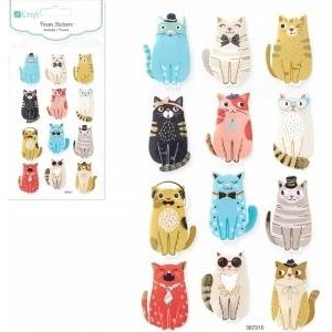 Dalprint Foam stickers cats 12pcs