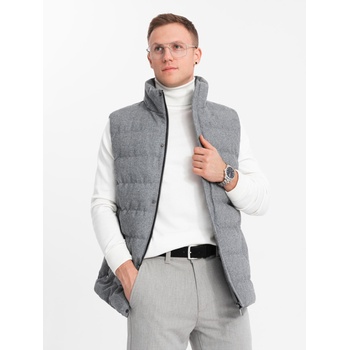 Ombre Clothing Мъжка ватирана жилетка Ombre Clothing Ombre Clothing | Siv | МЪЖЕ | S/M