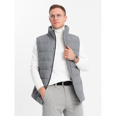 Ombre Clothing Мъжка ватирана жилетка Ombre Clothing Ombre Clothing | Siv | МЪЖЕ | S/M