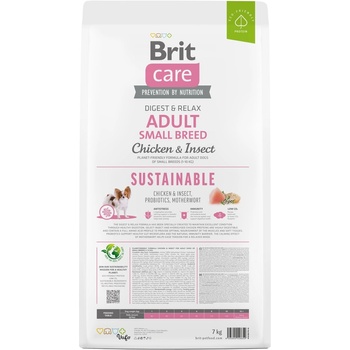 Brit Care Sustainable Adult Small Breed Chicken & Insect 7 kg