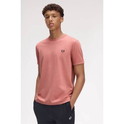 Fred Perry Тениска Fred Perry Ringer T-Shirt - Putty Pink X90