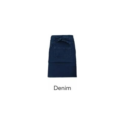 Kariban Středně dlouhá zástěra denim