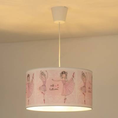 Duolla - Детски пендел PRINT M 1xE27/40W/230V Ø 35 см балерини (DU80979)