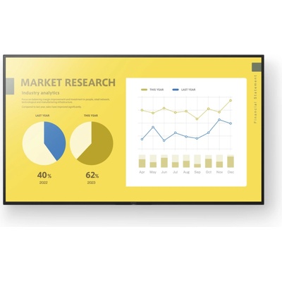 Публичен дисплей Sony FW-50EZ20L, 50" (127cm) 4K/UHD IPS дисплей, DLED, 400 000: 1, 350cd/m2, HDR10, Dolby Vision, HDMI, USB, RJ45, RS-232C (FW-50EZ20L)