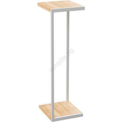 Luminex Стойка за цветя 100x30x34 см бял (LU9026)