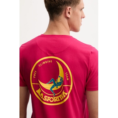 La Sportiva Памучна тениска LA Sportiva Climbing on the Moon (ZACT157)