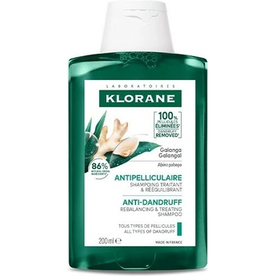 Klorane šampón proti lupinám s galangalom obnovujúci a ošetrujúci, na všetky typy lupín 200 ml