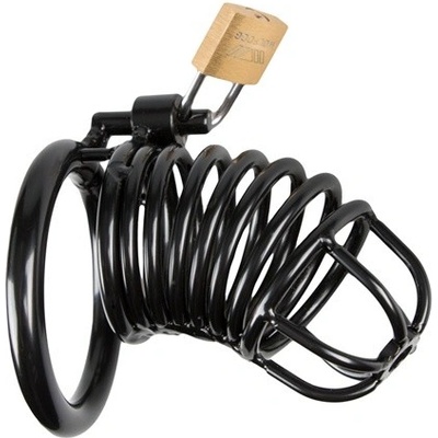 Sinner Gear Black Metal Peniscage With Lock