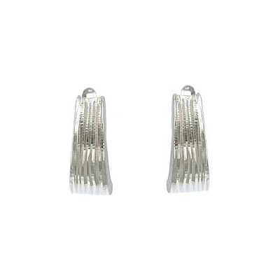 Infinitysilver stříbrné náušnice ryté OE243