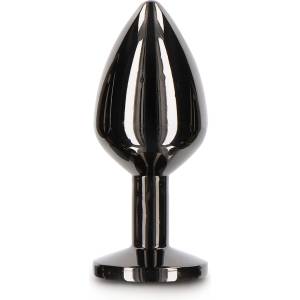 TABOOM Bondage Essentials Butt Plug With Diamond Jewel M Black