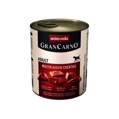 Animonda GranCarno Original Adult with Multimeatcocktail -Консервирана храна за израснали кучета с три вида месо, 400 гр