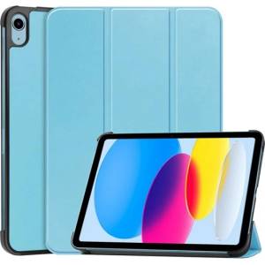 Gigapack IPAD 11 (2025) GIGAPACK Tok стоящ, с кожен ефект, активен FLIP, държач за настолен компютър, светлосин GP-133349 (GP-133349)