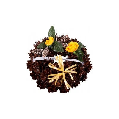 Nohel Garden Věneček ŠIŠKOVÝ VZPOMÍNÁME hřbitovní lakovaný d13cm