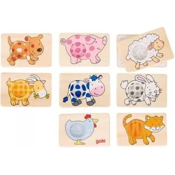 Image 1 of Goki - Дървена мемо игра - Животински мотиви (56818)