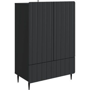 vidaXL Служебен шкаф Черно 66 x 34, 5 x 97 см Инженерна дървесина (894436)
