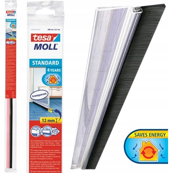 Tesa STANDARD Door Sealing rail comfort 40 mm x 1 m hnedá