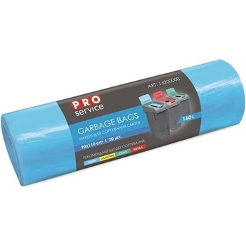 Pro Service pytle na tříděný odpad 160L 24 µm 20 ks modré