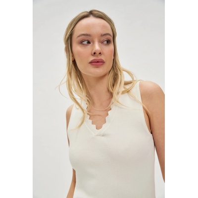 Moodo Бял дамски топ Moodo Moodo | Byal | ЖЕНИ | XS