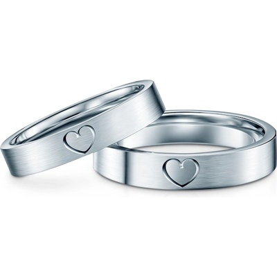 SAVICKI Сватбени халки: титан, плоски, 4 мм