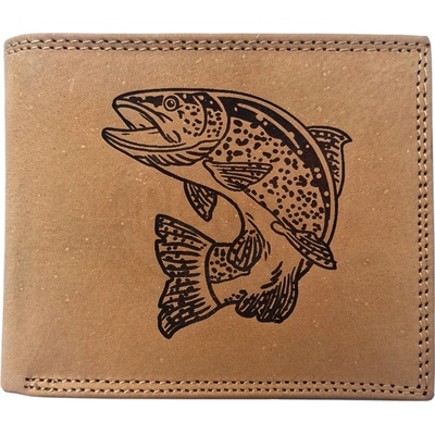 Mercucio Kožená Peněženka sv. Hnědá Pstruh