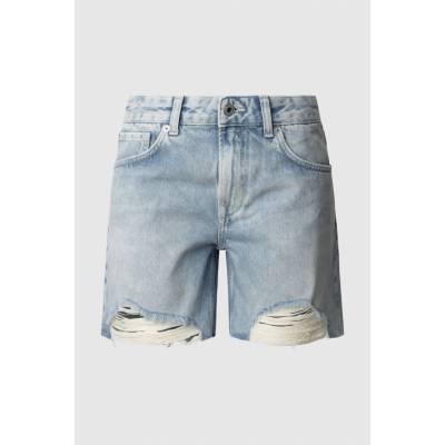 Pepe Jeans dámské kraťasy REGULAR SHORT MW DISTRESSED denim