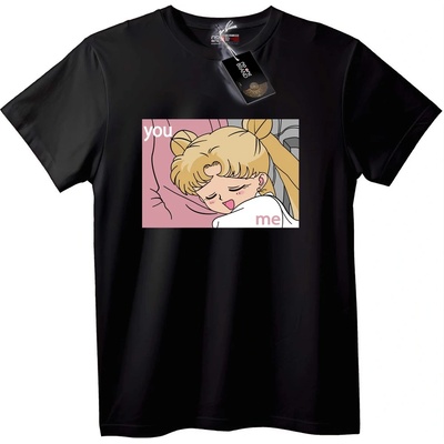 NOONEBRAND Тениска Sailor Moon Ти и Аз - XS, Black