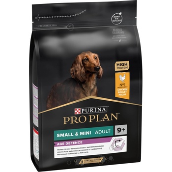Purina PRO PLAN Small&Mini Adult 9+ Age Defence Суха храна за възрастни кучета от малки и мини породи над 9 годишна възраст, с Пиле - 3кг