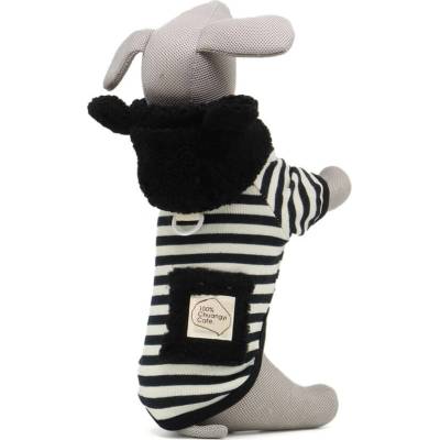 Vsepropejska Panda proužkovaná mikina pro psa