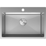 Mexen Solix мивка от неръждаема стомана с 1 отделение 650 x 450 mm, инокс - 6403651000-01 (6403651000-01) Мивка за вграждане