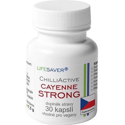 Lifesaver ChilliActive Cayenne Strong 30 kapslí