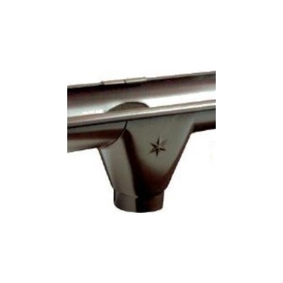 BMI Bramac hrdlo žľabu s odtokom 150/100 mm červenohnedé