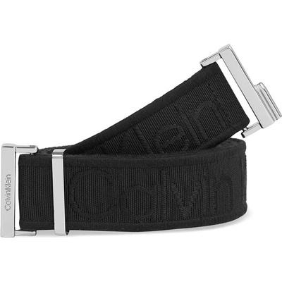 Calvin Klein Дамски колан Calvin Klein Gracie Logo Jacquard Belt 3.0 K60K611922 Черен (Gracie Logo Jacquard Belt 3.0 K60K611922)