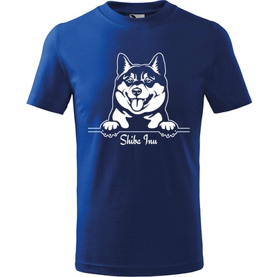 T-ričko Shiba Inu detské tričko s vlastným textom mätová čierna