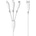 DeTech Кабел за зареждане DeTech DE-C40, 3in1, Micro USB, Lightning, Type-C, 1.0m, White - 40203 (DE-40203)