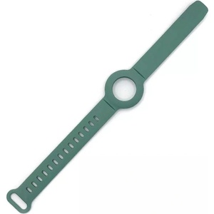 JC Силиконова каишка за Apple AirTag - JC AirTag Silicone Band (тъмнозелен)