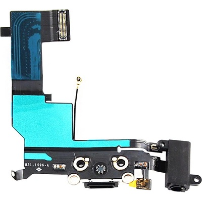 Apple iPhone 5S flex kábel vr. nabíjacieho konektora čierny