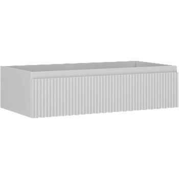 Mexen Rivel баня шкаф под мивка 90 см, 1 чекмедже, оребрен, сив мат - 91A20-09023-1-BF62 (91A20-09023-1-BF62)