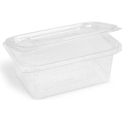 Wimex Miska rPET s viečkom hranatá priehľadná 1000ml