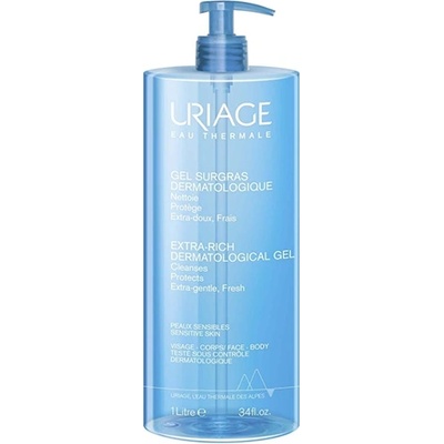 Uriage Hygiene Dermatological Extra-Rich Gel почистващ гел за лице и тяло за жени 1000 мл