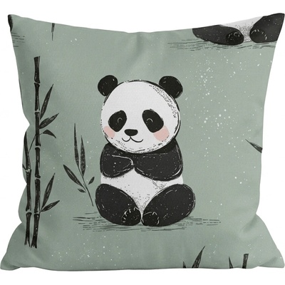 Textilomanie z mikrovlákna PANDA RELAX cm mentolová 45 x 45 cm