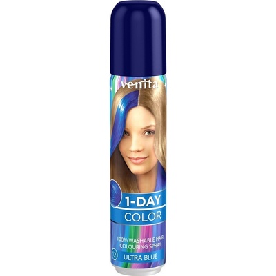 Venita 1-Day Color Ultra Blue sprej na vlasy 50 ml