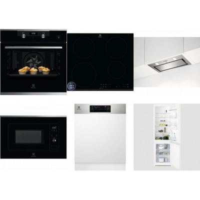 Set Electrolux KODEH70X + LIR60433B + LFG716X + LMS2203EMX + EEM48300IX + LNT3LF18S